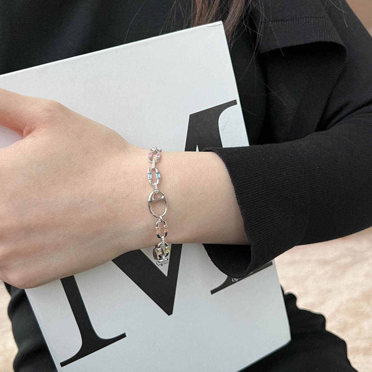 [Amore]Dazzling Colorful Daily Bracelet
