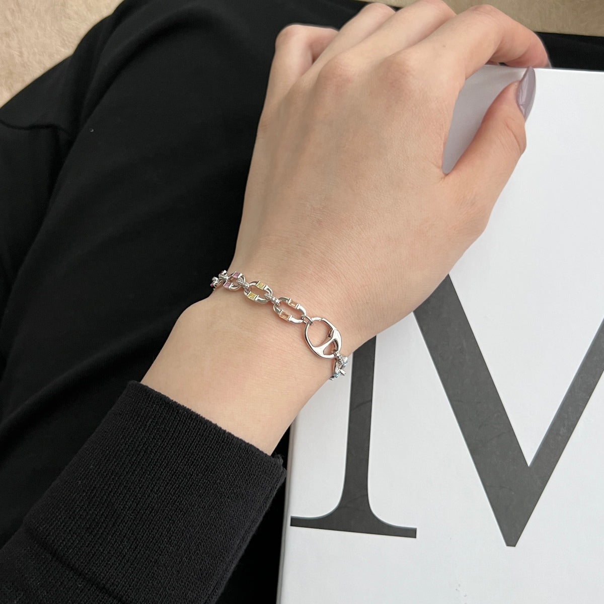 [Amore]Dazzling Colorful Daily Bracelet
