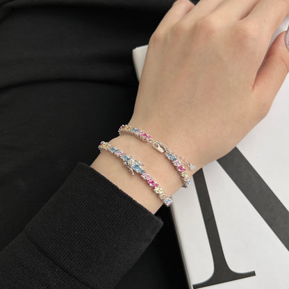 [Amore]Ornate Sparkling Multi Cut Party Bracelet