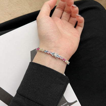 [Amore]Ornate Sparkling Multi Cut Party Bracelet