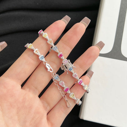 [Amore]Radiant Water Drop Shape Daily Bracelet
