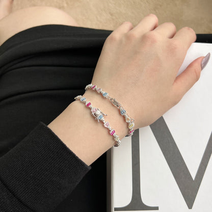 [Amore]Radiant Water Drop Shape Daily Bracelet