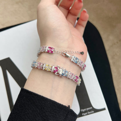 [Amore]Delicate Colorful Multi Cut Party Bracelet
