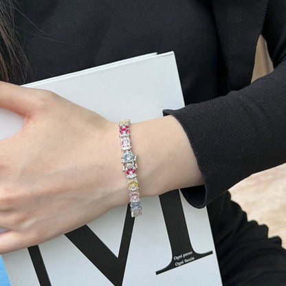 [Amore]Delicate Colorful Multi Cut Party Bracelet