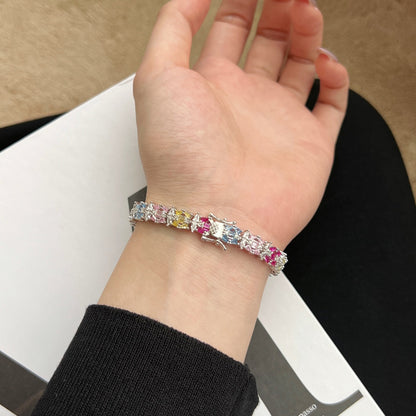 [Amore]Delicate Colorful Multi Cut Party Bracelet