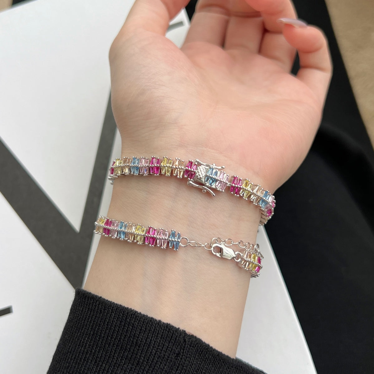 [Amore]Sparkling Exquisite Multi Cut Party Bracelet
