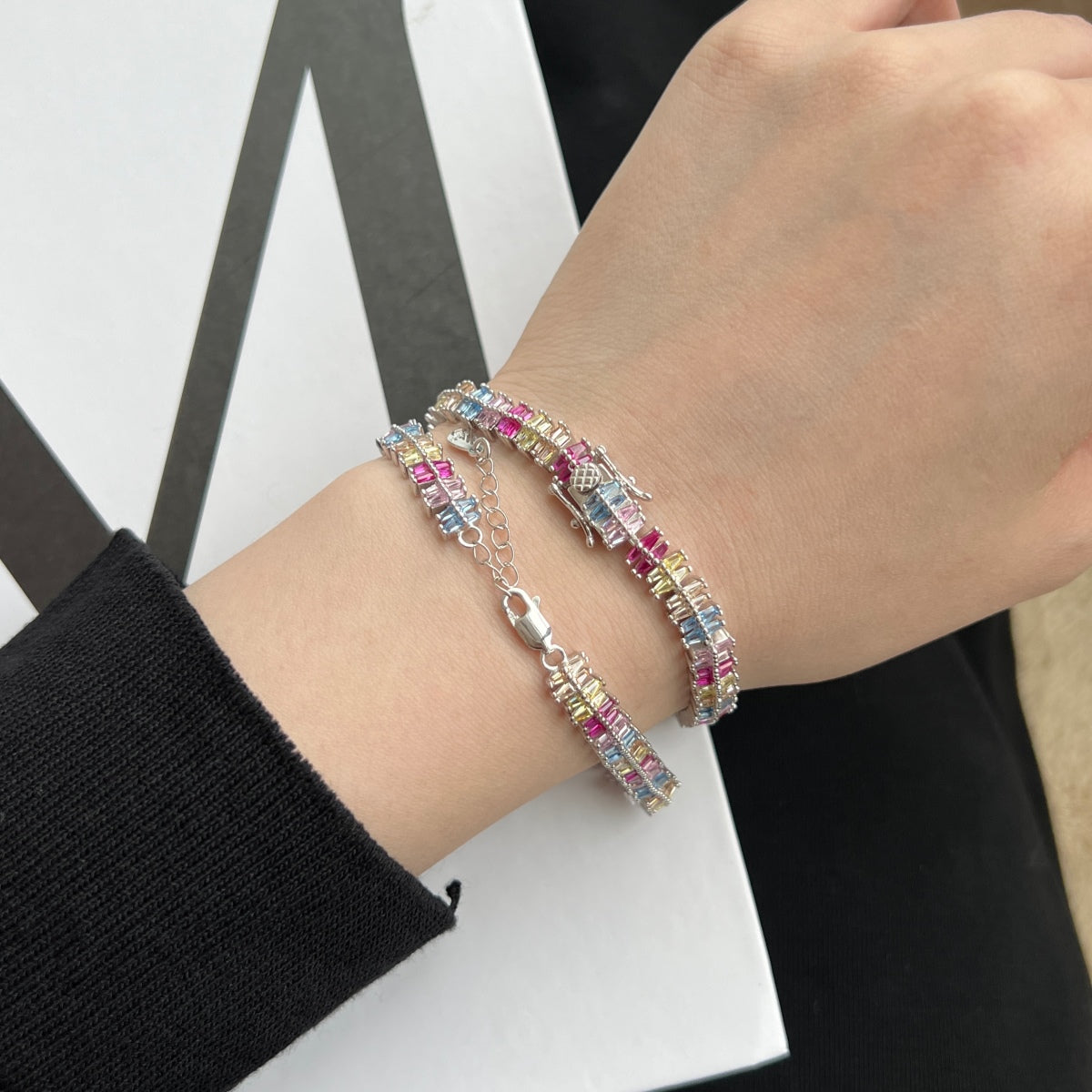 [Amore]Sparkling Exquisite Multi Cut Party Bracelet