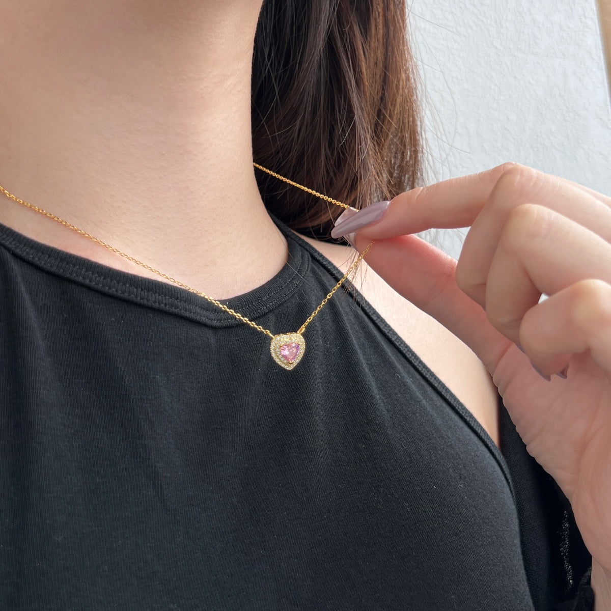 [Amore]Exquisite Heart Shape Necklace