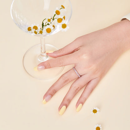 [Amore]Dainty Ebullient Round Cut Daily Ring