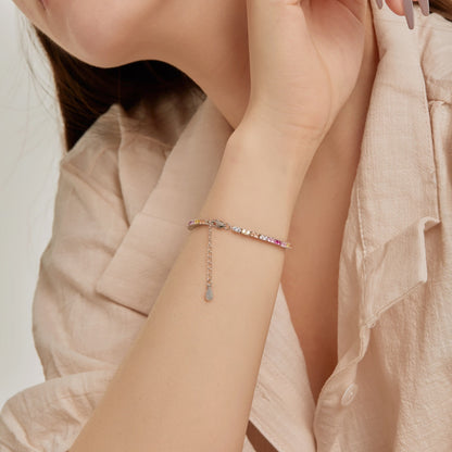 [Amore]Delicate Romantic Heart Shape Lover Bracelet