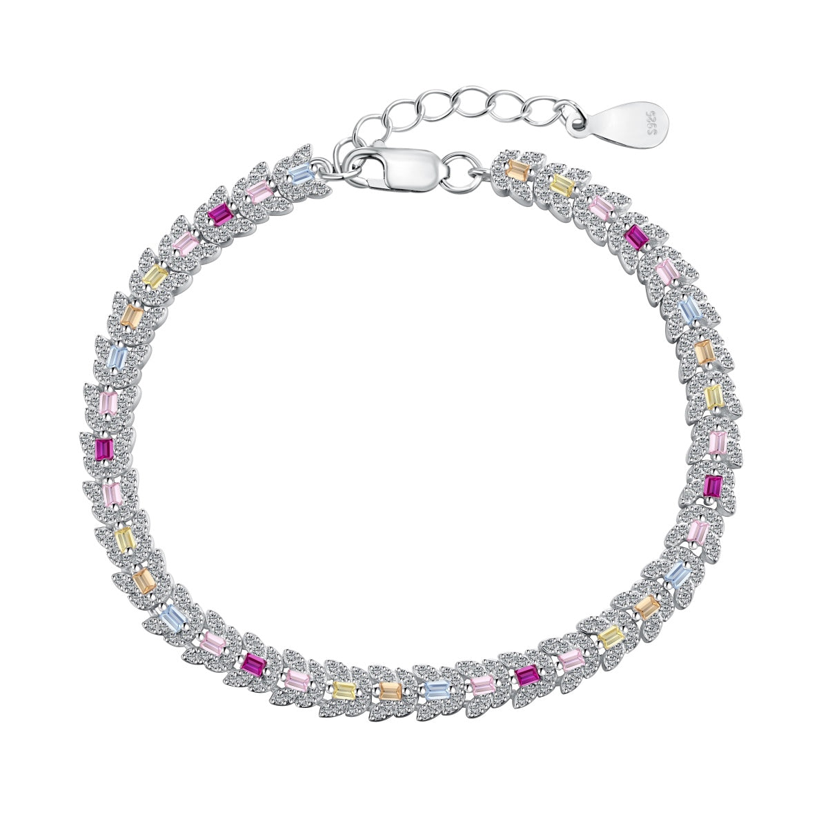 [Amore]Delicate Colorful Multi Cut Daily Bracelet