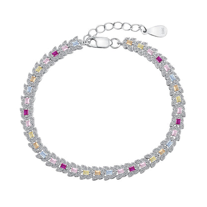 [Amore]Delicate Colorful Multi Cut Daily Bracelet