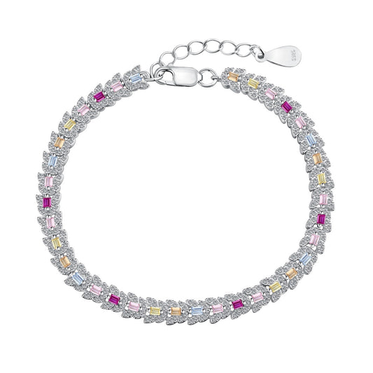[Amore]Delicate Colorful Multi Cut Daily Bracelet