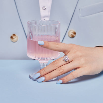 [Amore]Delicate Ebullient Heart Shape Wedding Ring