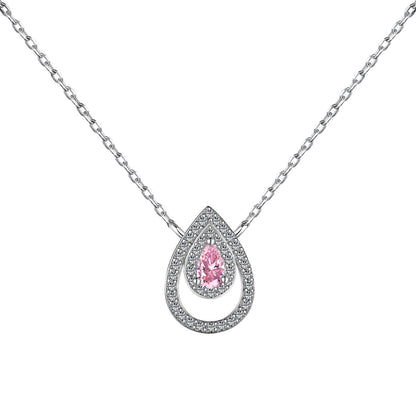 [Amore]Sparkling Pear Cut Necklace