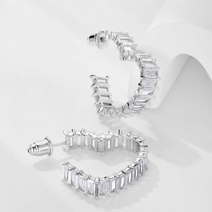 [Amore]Radiant Heart Cutout Earrings
