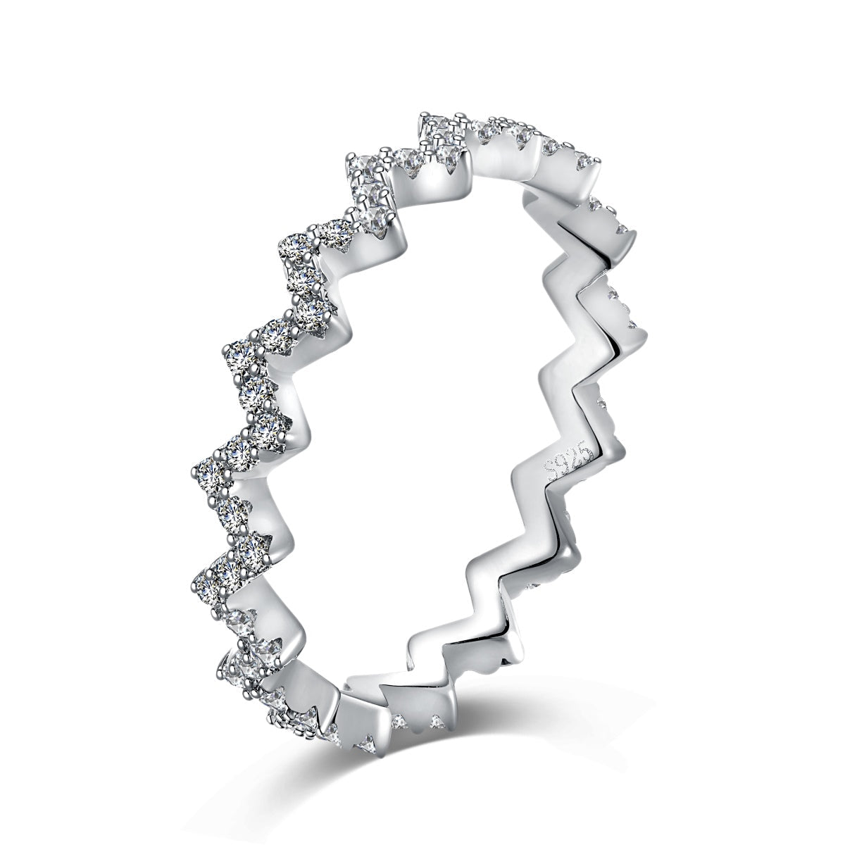 [Amore]Delicate Enchanting Wave Shape Daily Ring