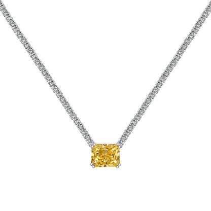 [Amore]4.0 Carat Elegant Radiant Cut Necklace