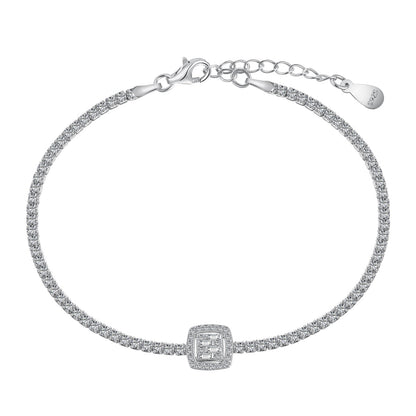 [Amore]Luxurious Dazzling Square Shape Banquet Bracelet
