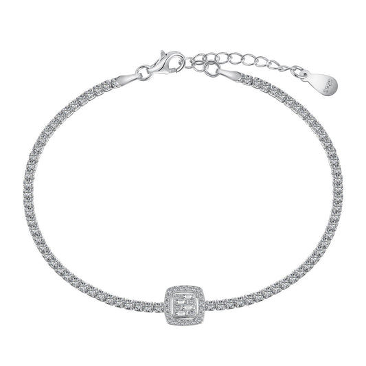 [Amore]Luxurious Dazzling Square Shape Banquet Bracelet