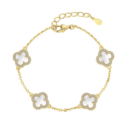 [Amore]Four-Leaf Clover Exquisite Bracelet
