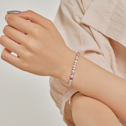 [Amore]Radiant Colorful Round Shape Daily Bracelet