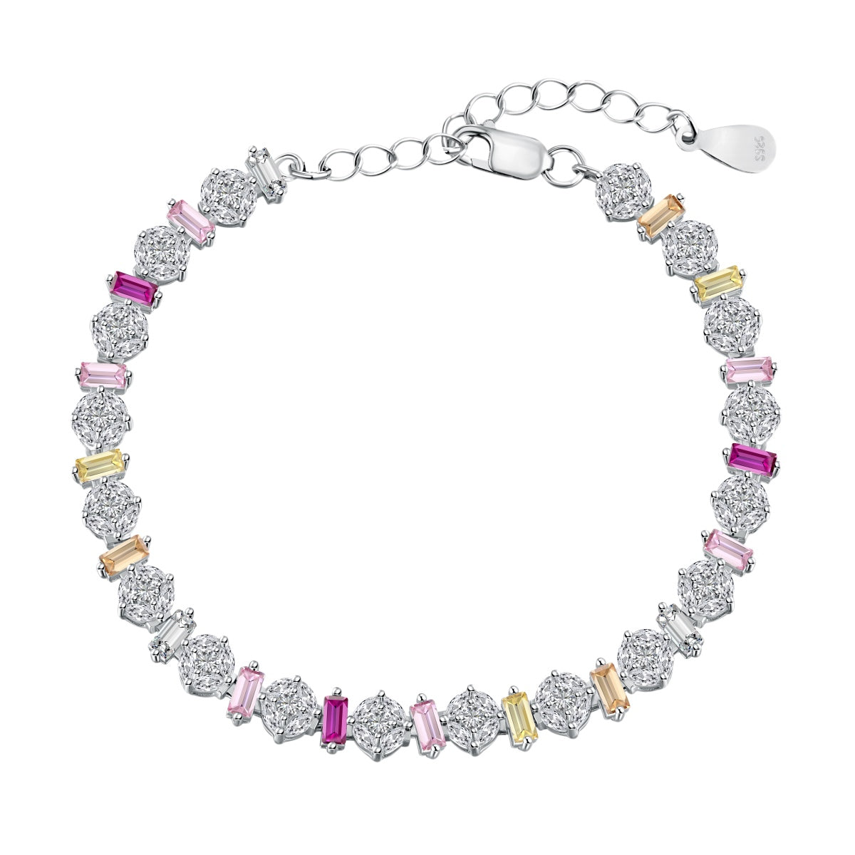 [Amore]Radiant Colorful Round Shape Daily Bracelet