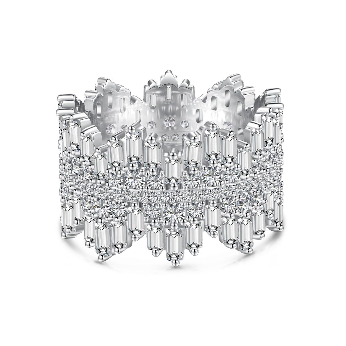 [Amore]Luxurious Colorful Radiant Cut Daily Ring