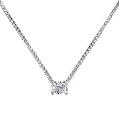 [Amore]4.0 Carat Elegant Radiant Cut Necklace