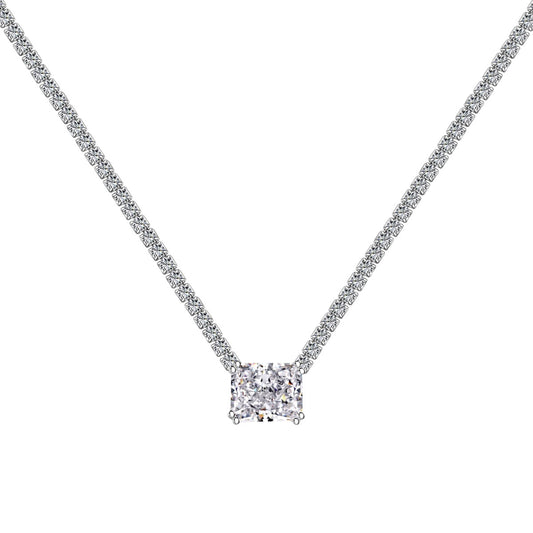 [Amore]4.0 Carat Elegant Radiant Cut Necklace