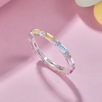 [Amore]Lively In Shades Elegant Radiant Cut Daily Ring