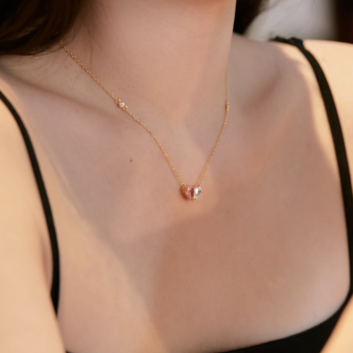 [Amore]Unique Heart Shape Necklace