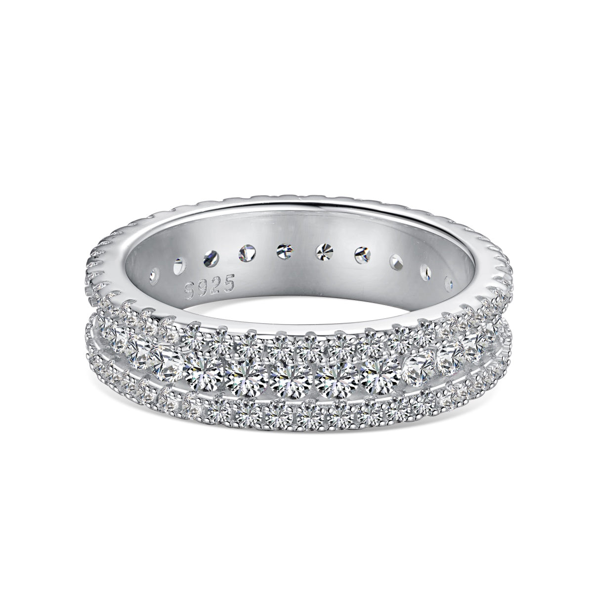 [Amore]Delicate Colorful Round Cut Daily Ring