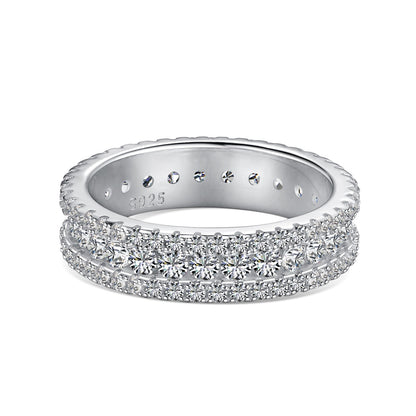 [Amore]Delicate Colorful Round Cut Daily Ring