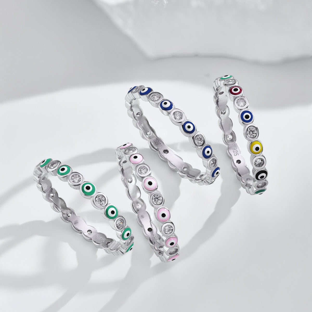 [Amore]Sparkling Vibrant Round Shape Daily Ring