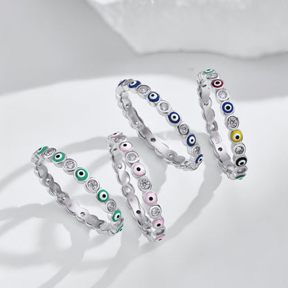[Amore]Sparkling Vibrant Round Shape Daily Ring