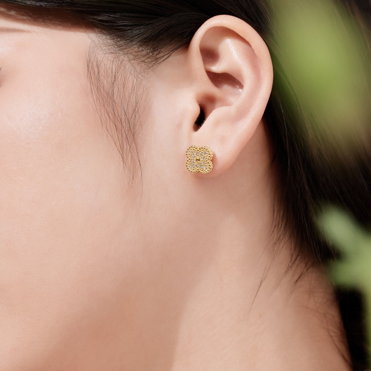 [Amore]Four Leaf Clover Fashion Earrings