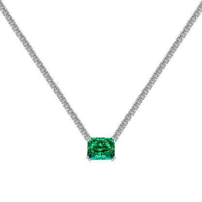 [Amore]4.0 Carat Elegant Radiant Cut Necklace
