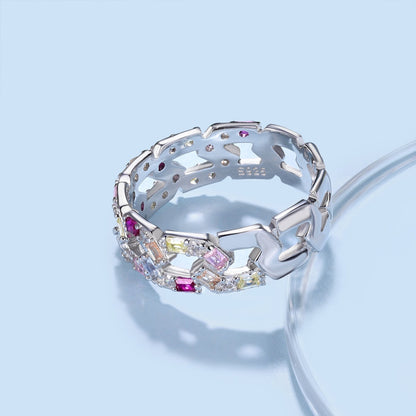 [Amore]Sparkling Vibrant Emerald Cut Daily Ring