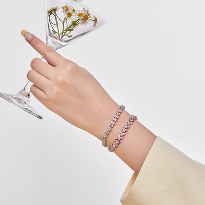 [Amore]Dainty Exquisite Flower Shape Daily Bracelet