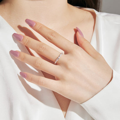[Amore]Sparkling Vibrant Round Shape Daily Ring
