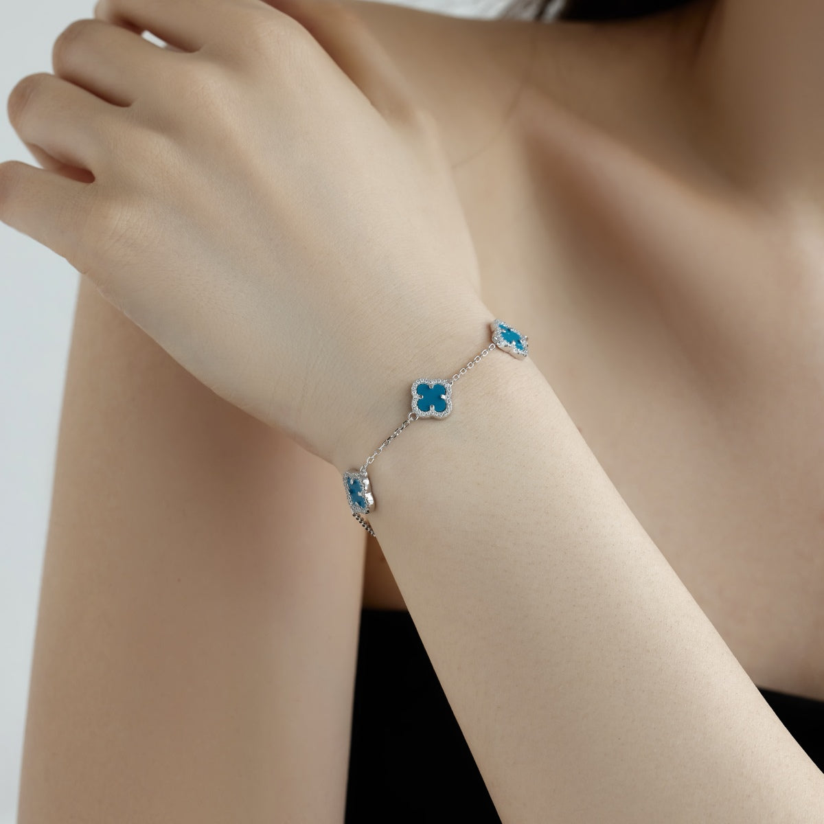 [Amore]Four-Leaf Clover Exquisite Bracelet