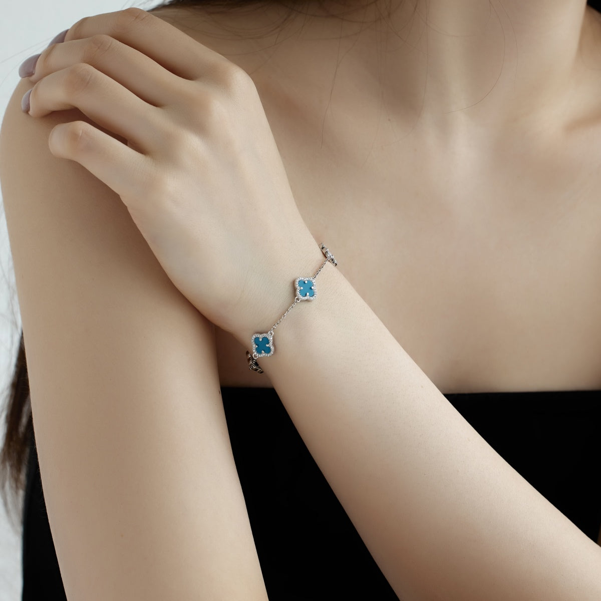 [Amore]Four-Leaf Clover Exquisite Bracelet