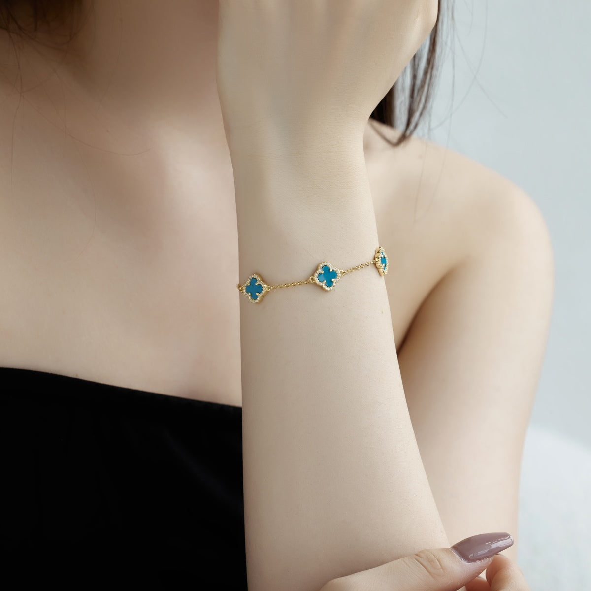 [Amore]Four-Leaf Clover Exquisite Bracelet