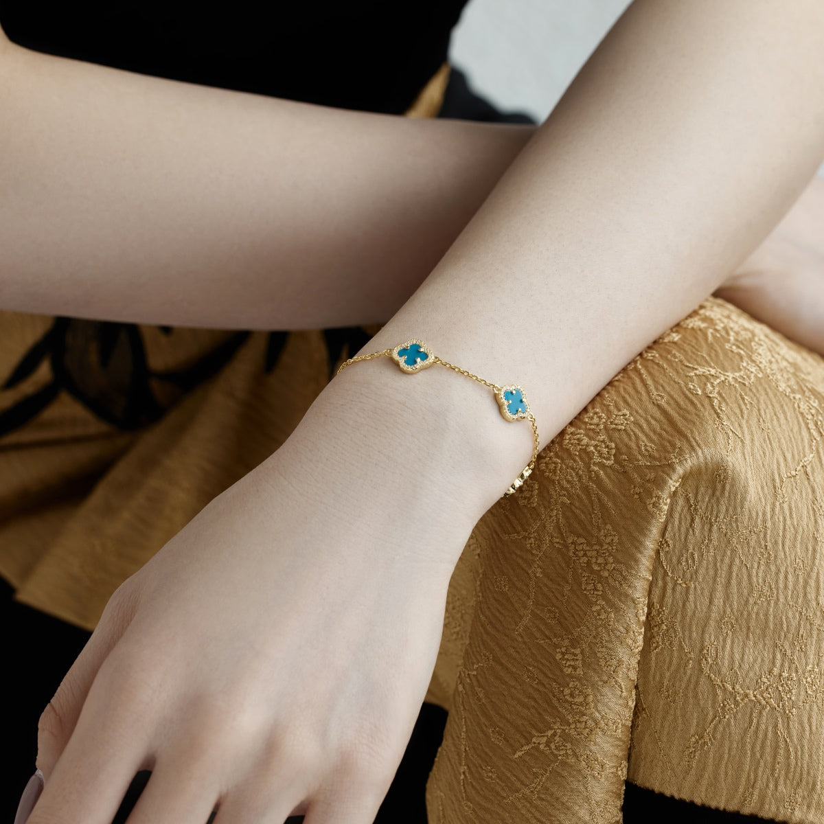 [Amore]Four-Leaf Clover Exquisite Bracelet
