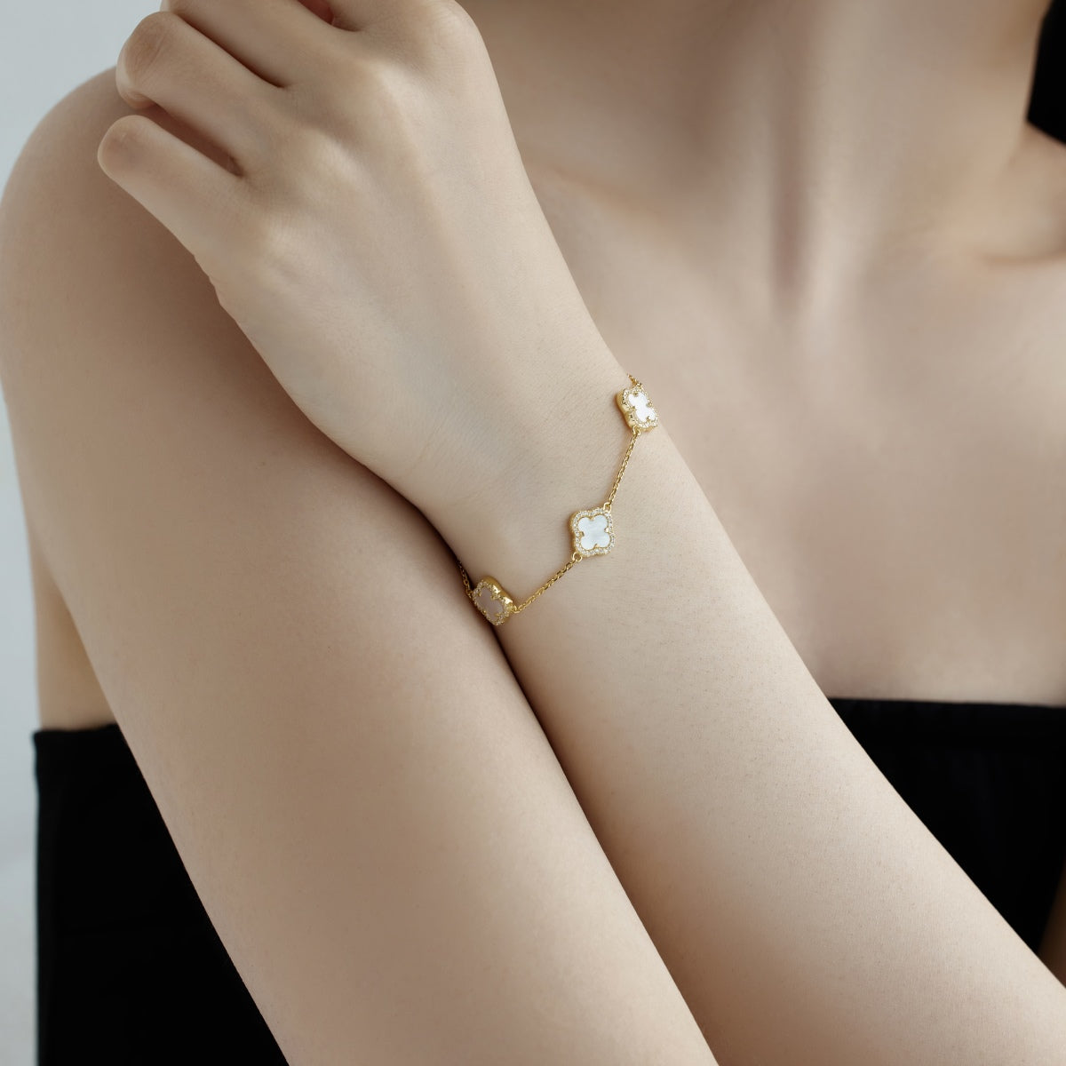 [Amore]Four-Leaf Clover Exquisite Bracelet