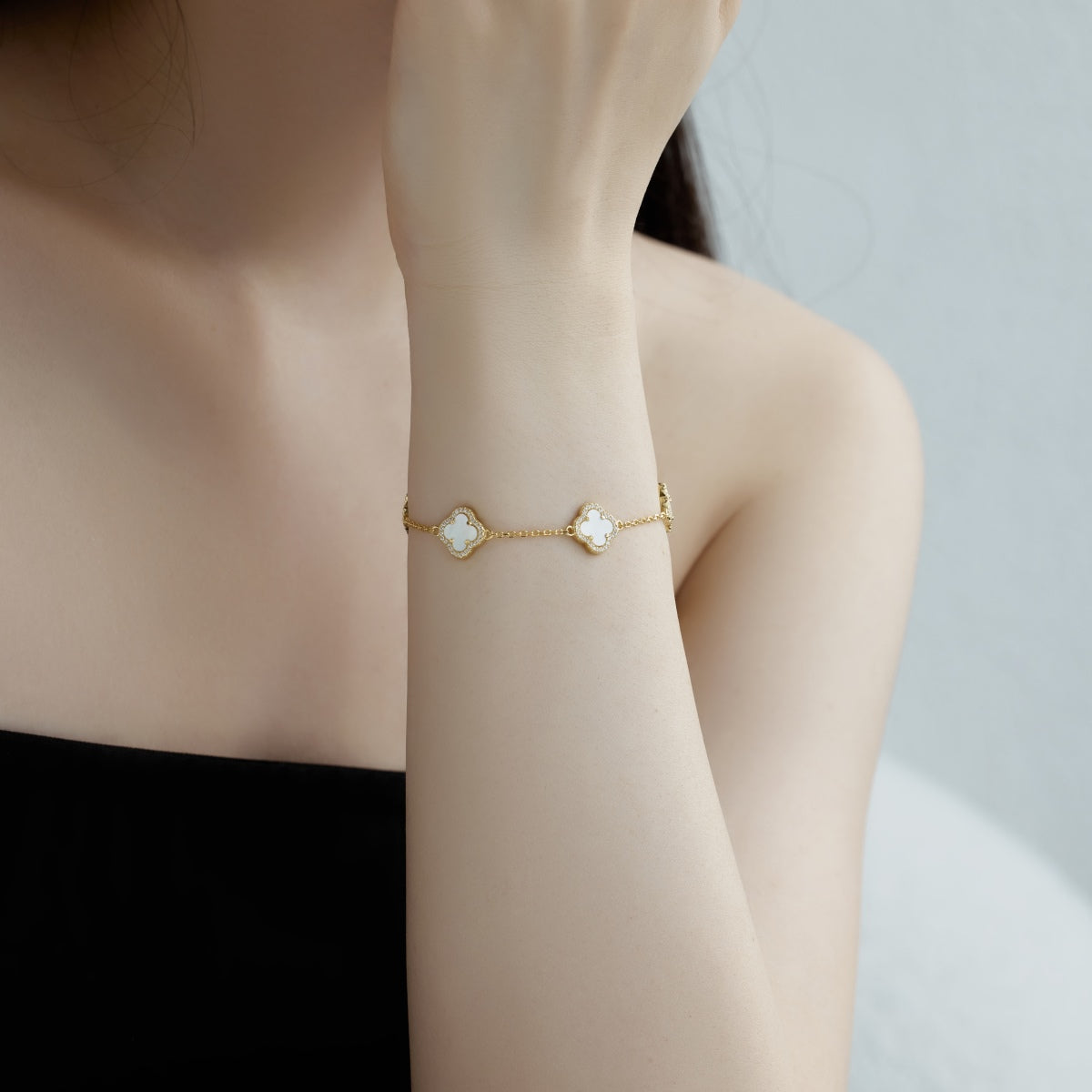 [Amore]Four-Leaf Clover Exquisite Bracelet