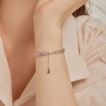 [Amore]Delicate Colorful Multi Cut Daily Bracelet