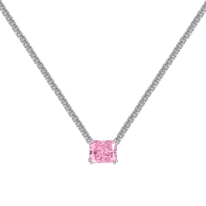 [Amore]4.0 Carat Elegant Radiant Cut Necklace