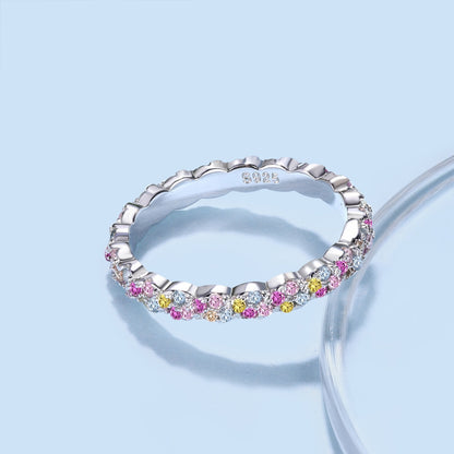[Amore]Dainty Ebullient Round Cut Daily Ring